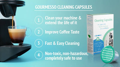 gourmesso cleaning capsules compatible with nespresso original machines