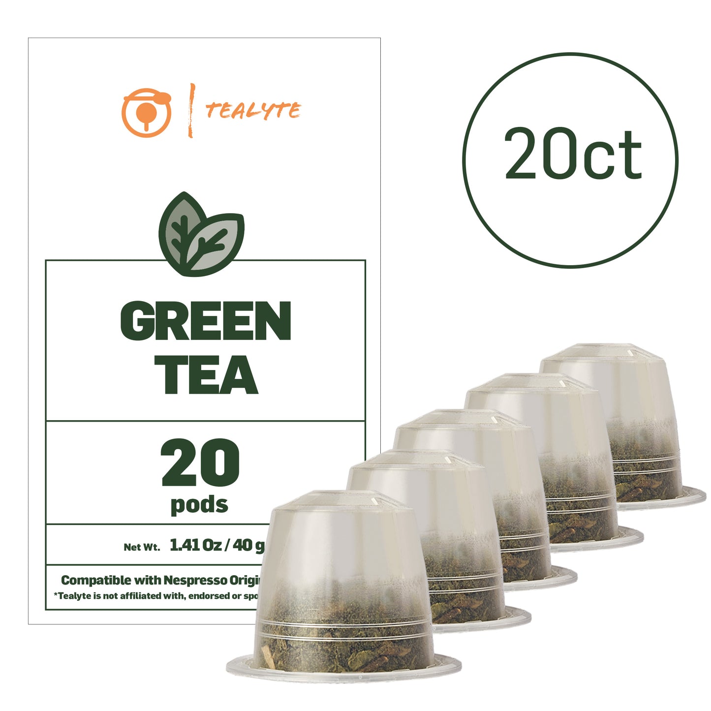 Green Tea - 20 Pods