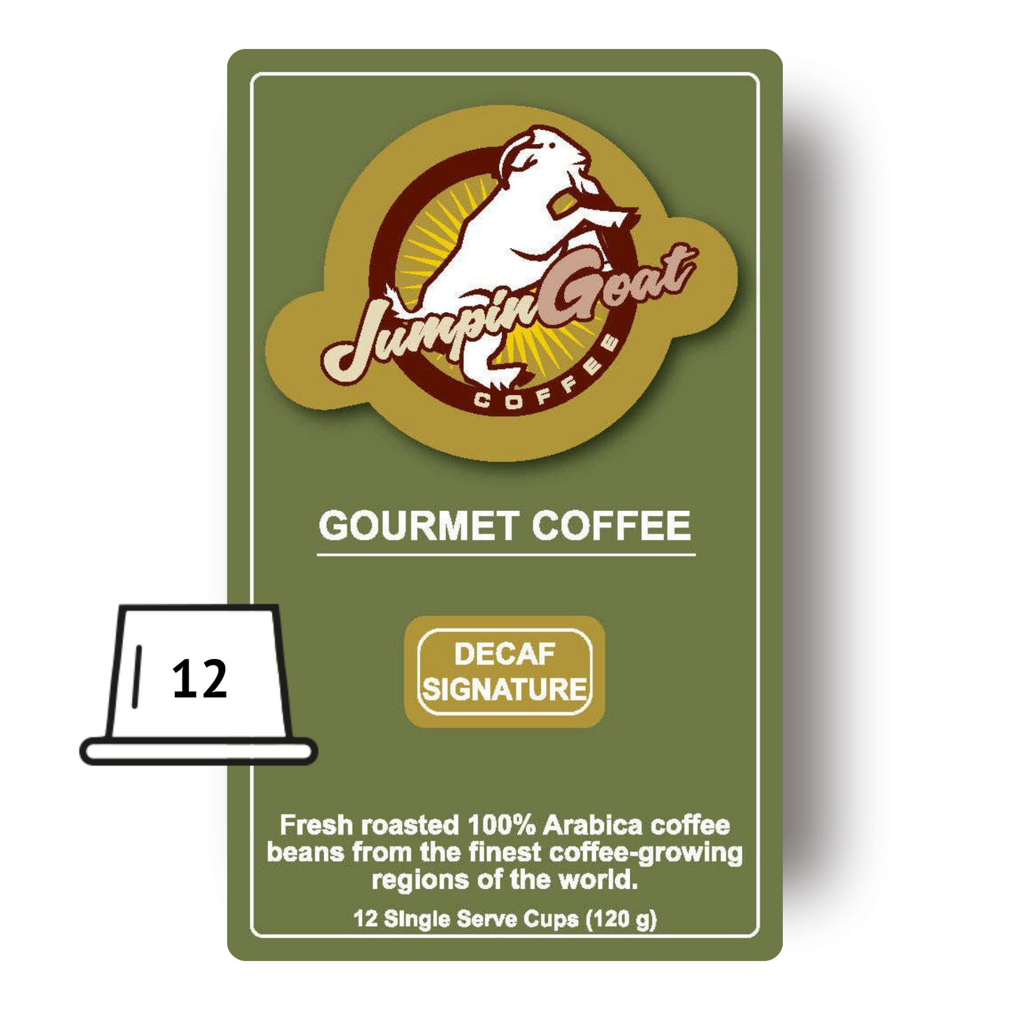 Signature Decaf - Medium Roast - 100% Arabica - 12 Pods