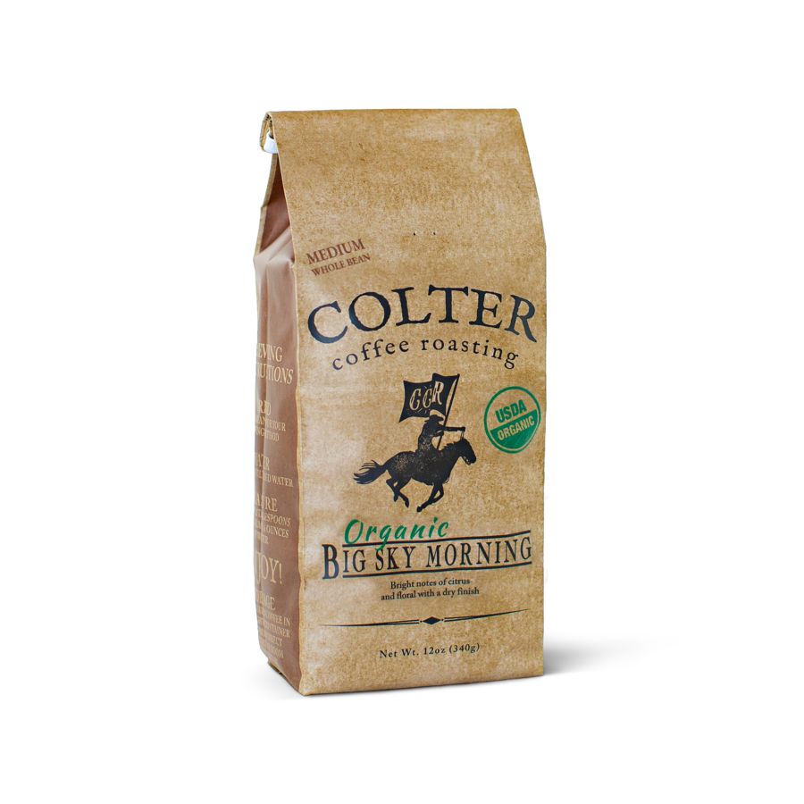 Colter Coffee Roasting Big Sky Whole Bean 12 oz Organic