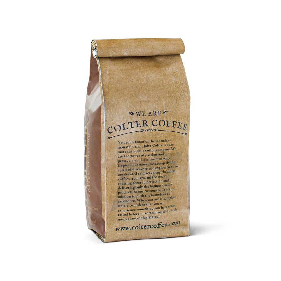 Colter Coffee Whole bean 12 oz organic
