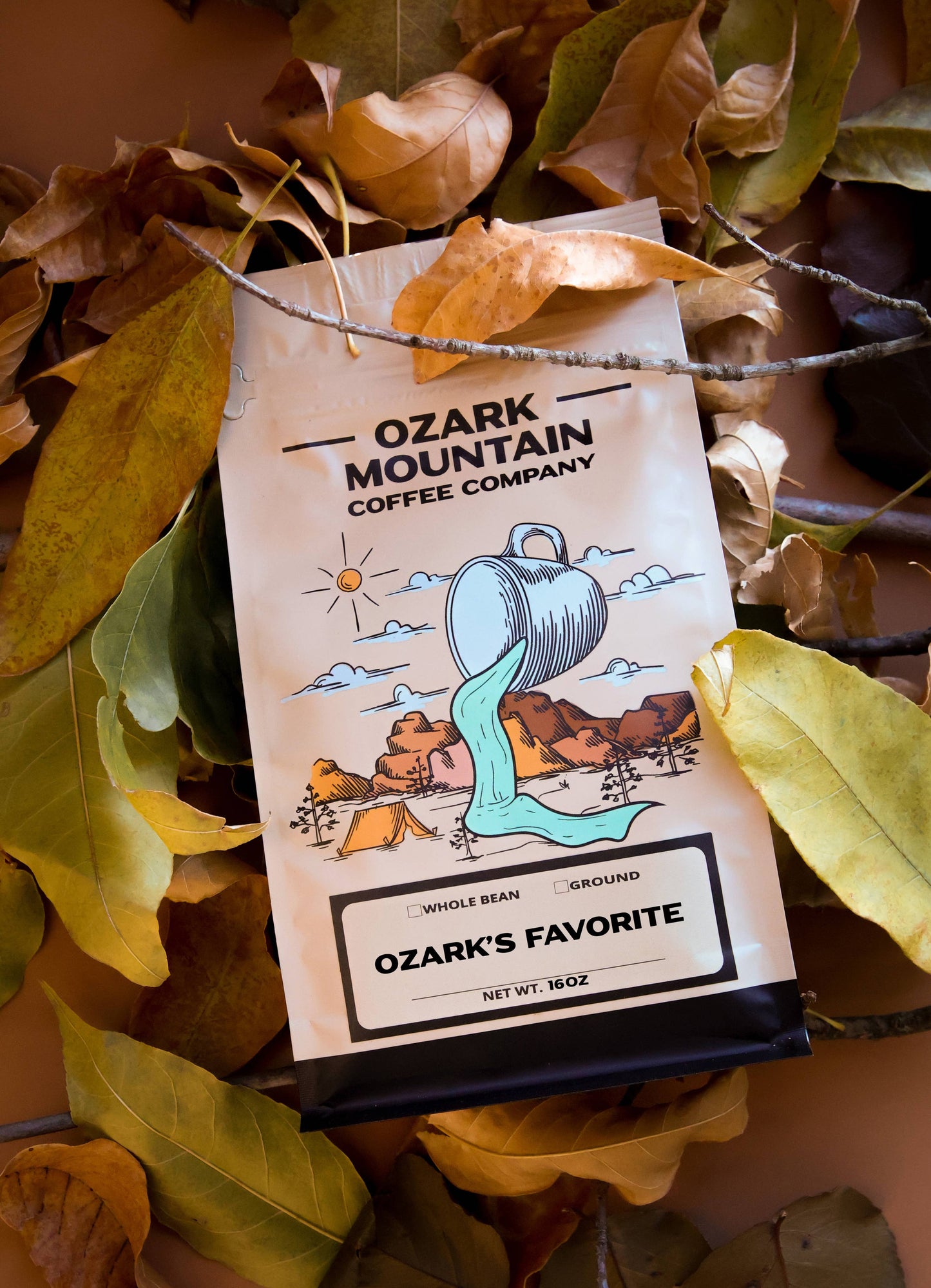 Ozark Mountain Coffee Whole Bean Favorite 16 oz