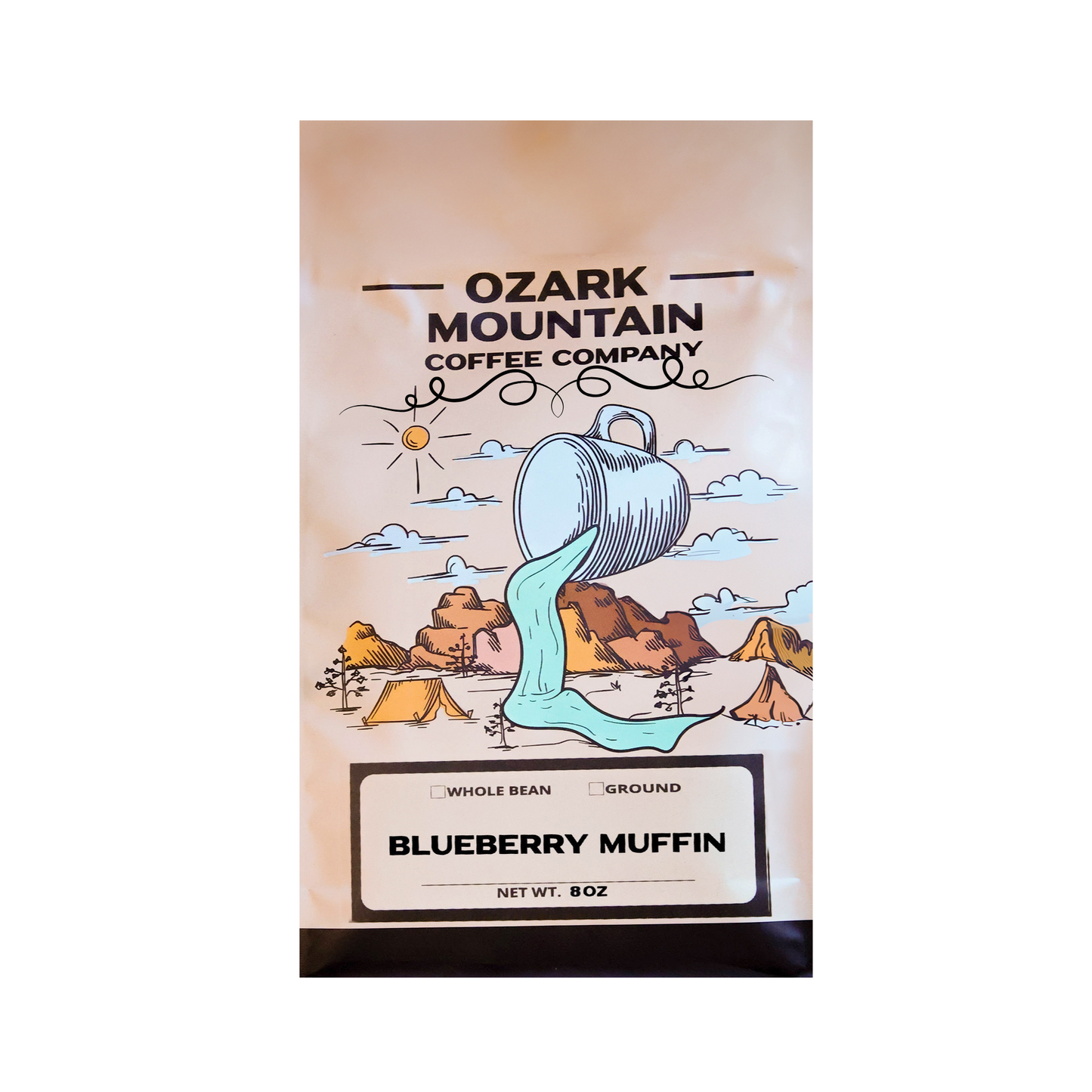 Ozark Mountain Whole Bean 8 oz Blueberry Muffin
