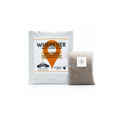 Wherever Daily Grind - Steeped Coffee - 10 Bags