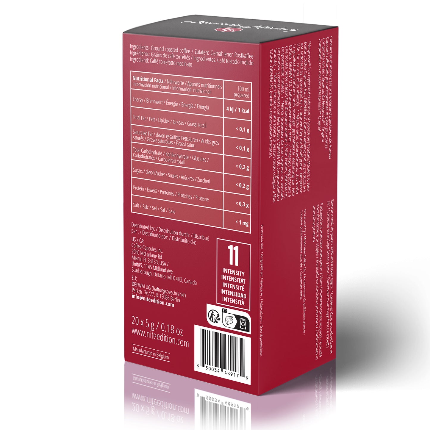 Midnite Monkey - High Intensity Espresso - 20 Pods