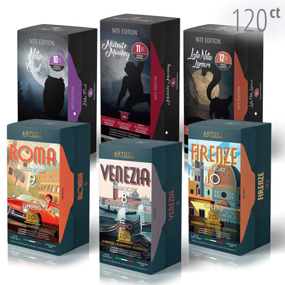 Espresso Variety Pack - 6 Blends - 120 Pods