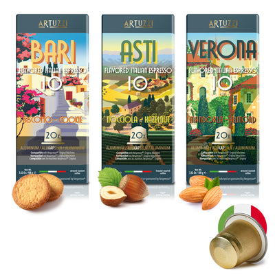 Artuzzi 60ct - Special Flavors Hazelnut, Cookie, Almond