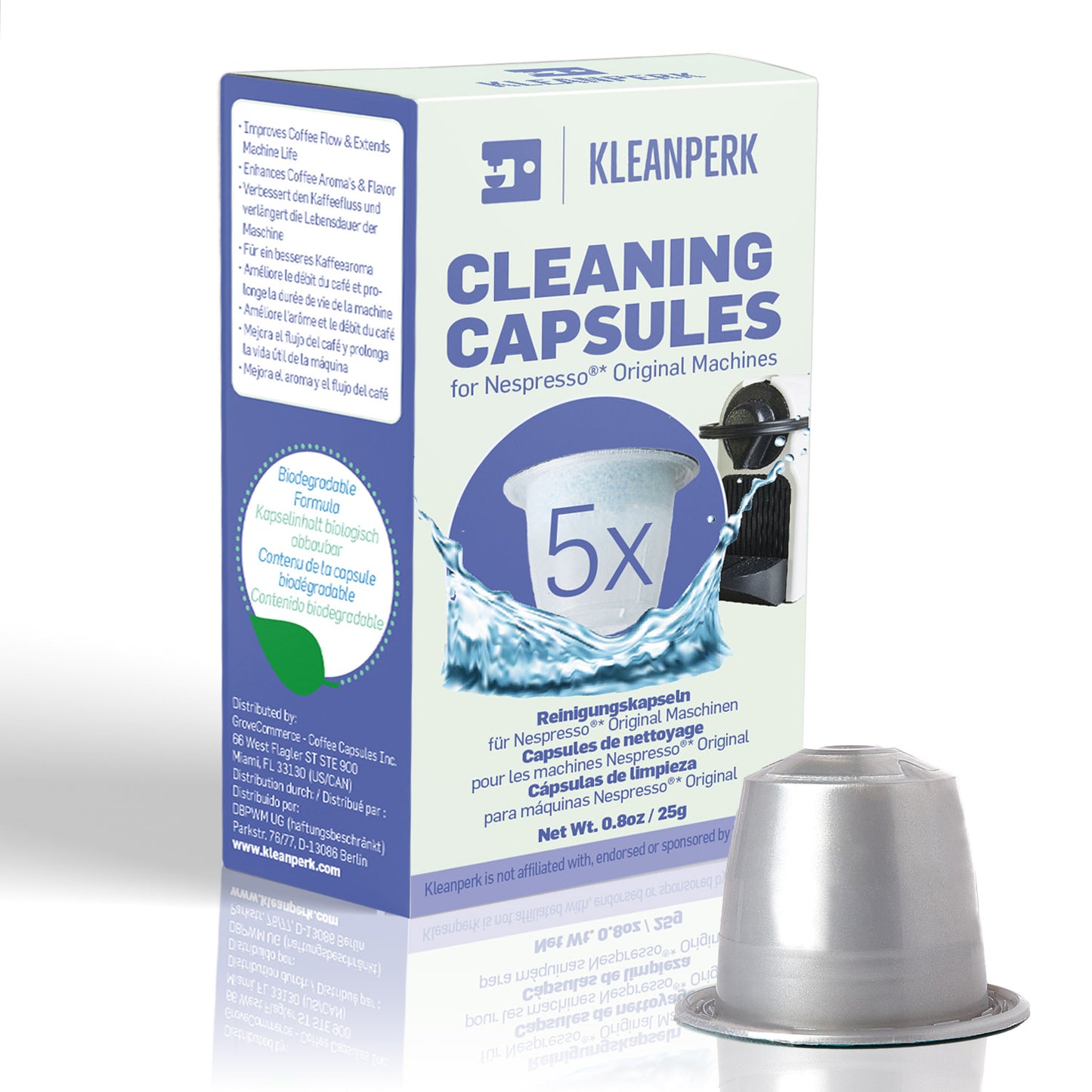 Cleaning Pods For Nespresso Original Machines - 5 Pods