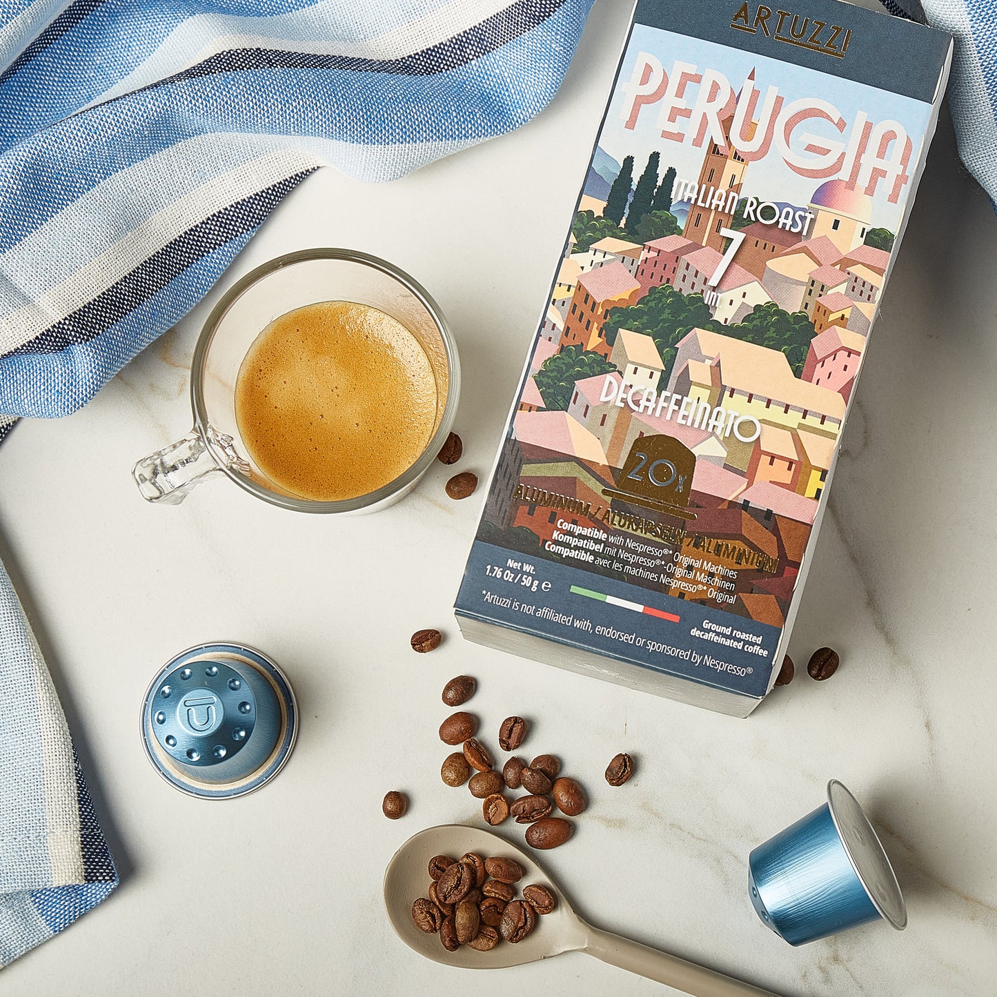 Perugia - Wholesale Bulk Pack - Decaf Espresso Pods - 800 Pods - Italian Roast