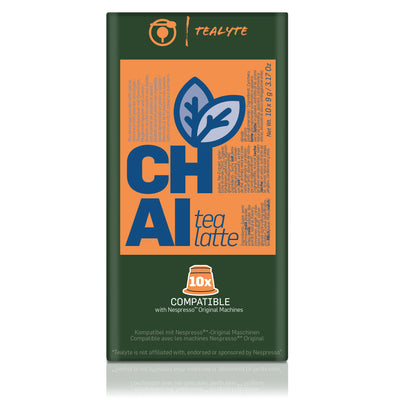 tealyte Chai Latte - 10 Pods (contains dairy)