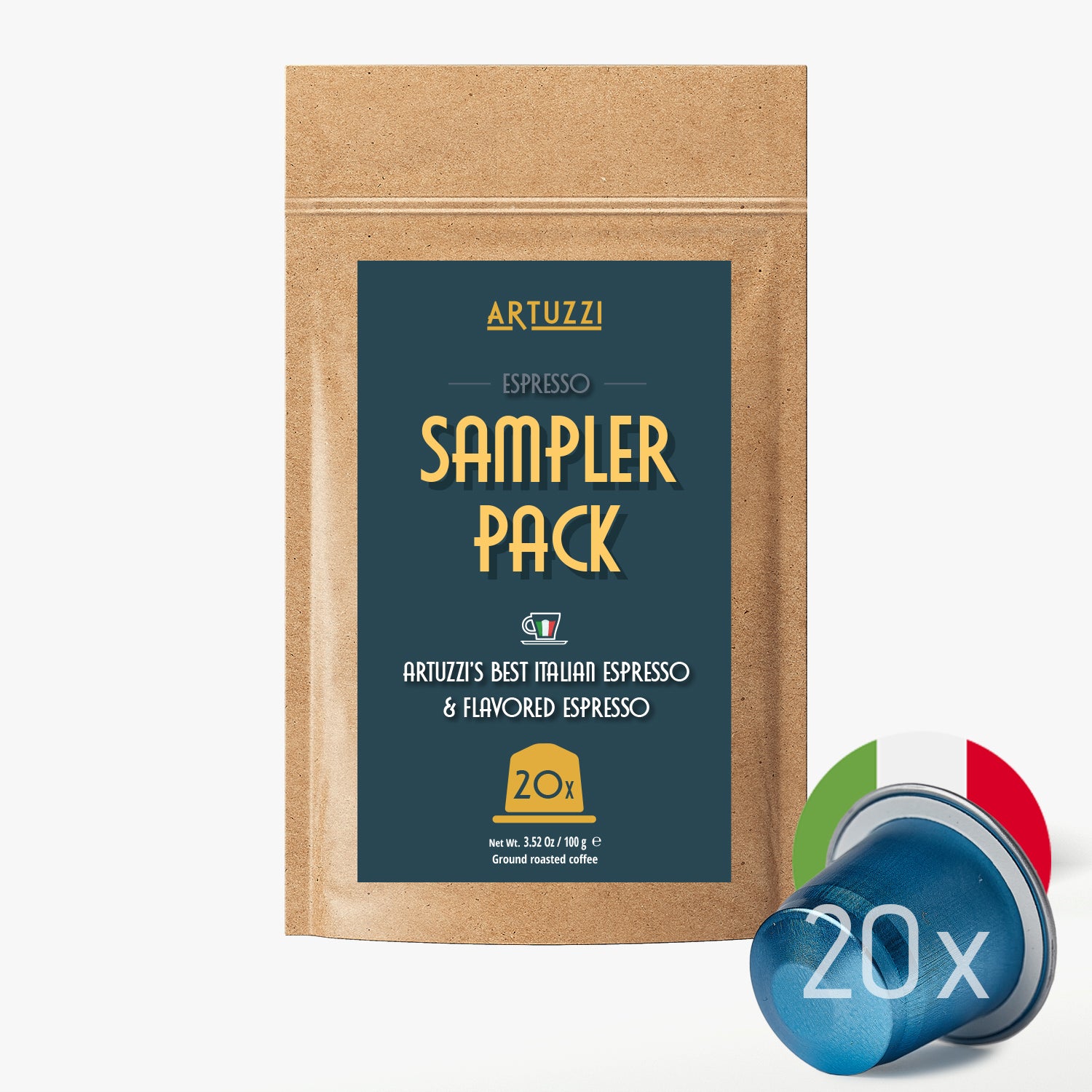 Artuzzi Sampler Pack for Nespresso Original - 20 Pods - 10 Blends