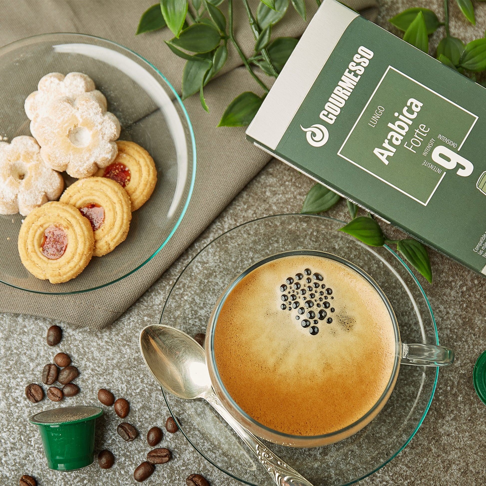 Lungo Arabica Forte Coffee Capsules for Nespresso Machines