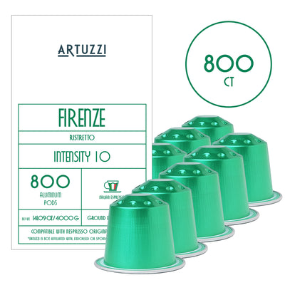 Firenze - Wholesale Bulk Pack - Ristretto Coffee Pods - 800 Pods - Italian Roast