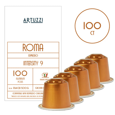 Roma –  Wholesale Bulk Pack - Espresso Coffee Pods - 100 Count – Italian Roast