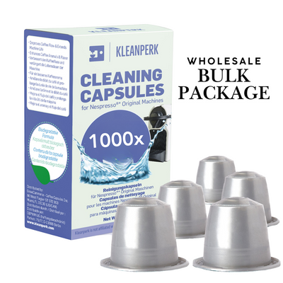 KleanPerk Cleaning Pods I Wholesale Pack I 1000 Pods Compatible With Nespresso Original Machines