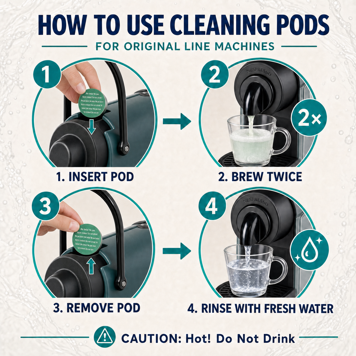 Cleaning Pods for Nespresso Original Machines - 10 Pods
