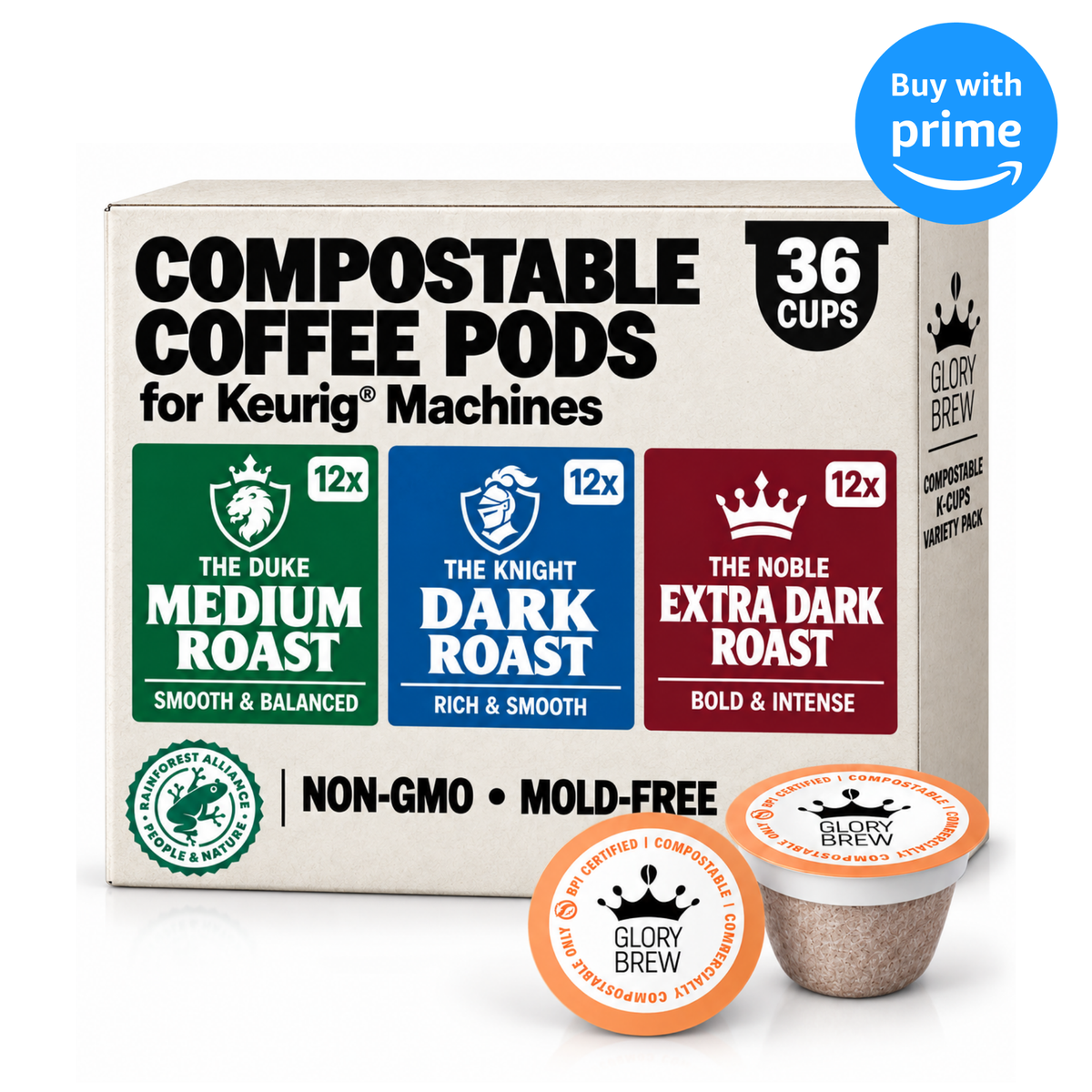 3-Blend Variety Pack - 36 Compostable K-Cups