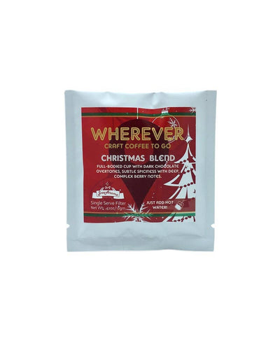 Wherever Christmas Blend - Single Serve Coffee - 10 bags