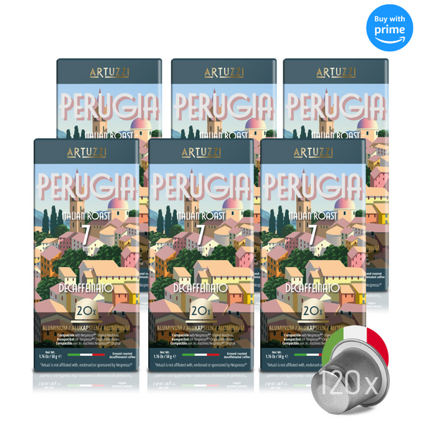 Perugia - Decaf Espresso - 120 Pods – Gourmesso Coffee