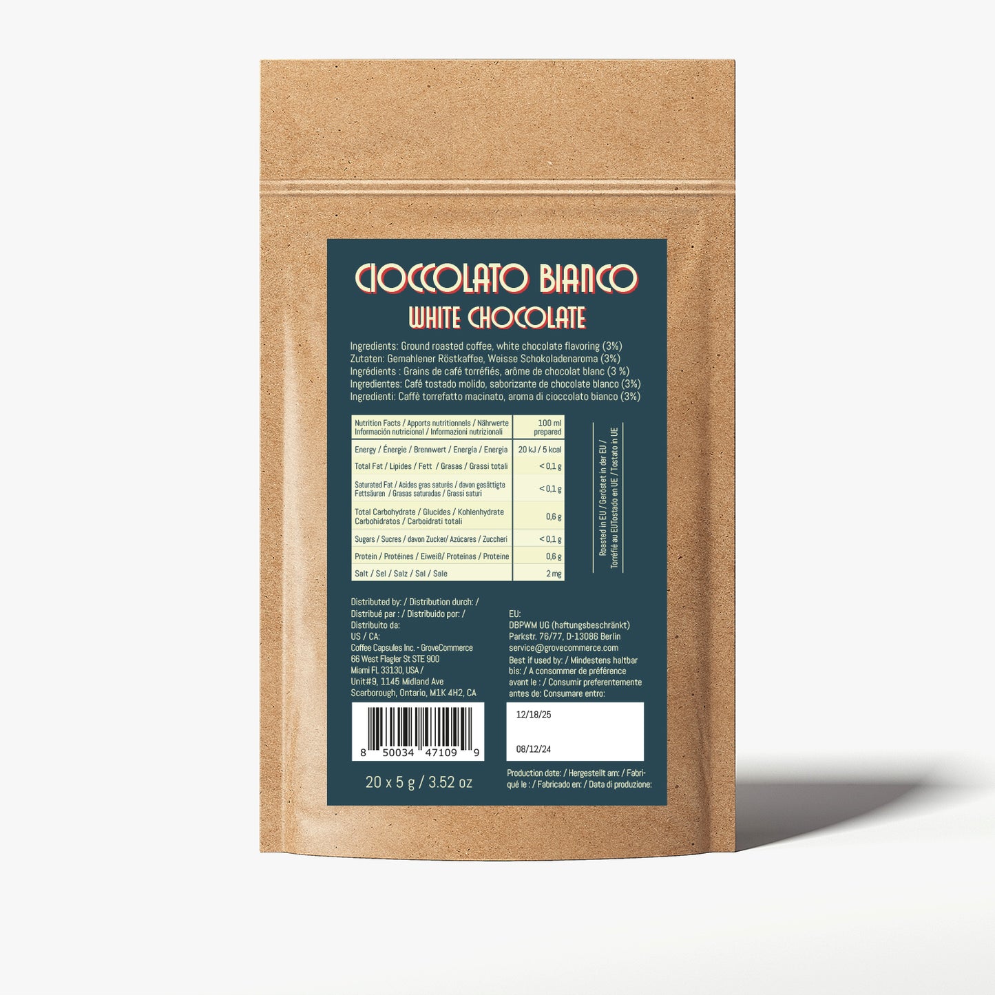 La Spezia - White Chocolate Espresso (Limited Edition) - 20 Pods