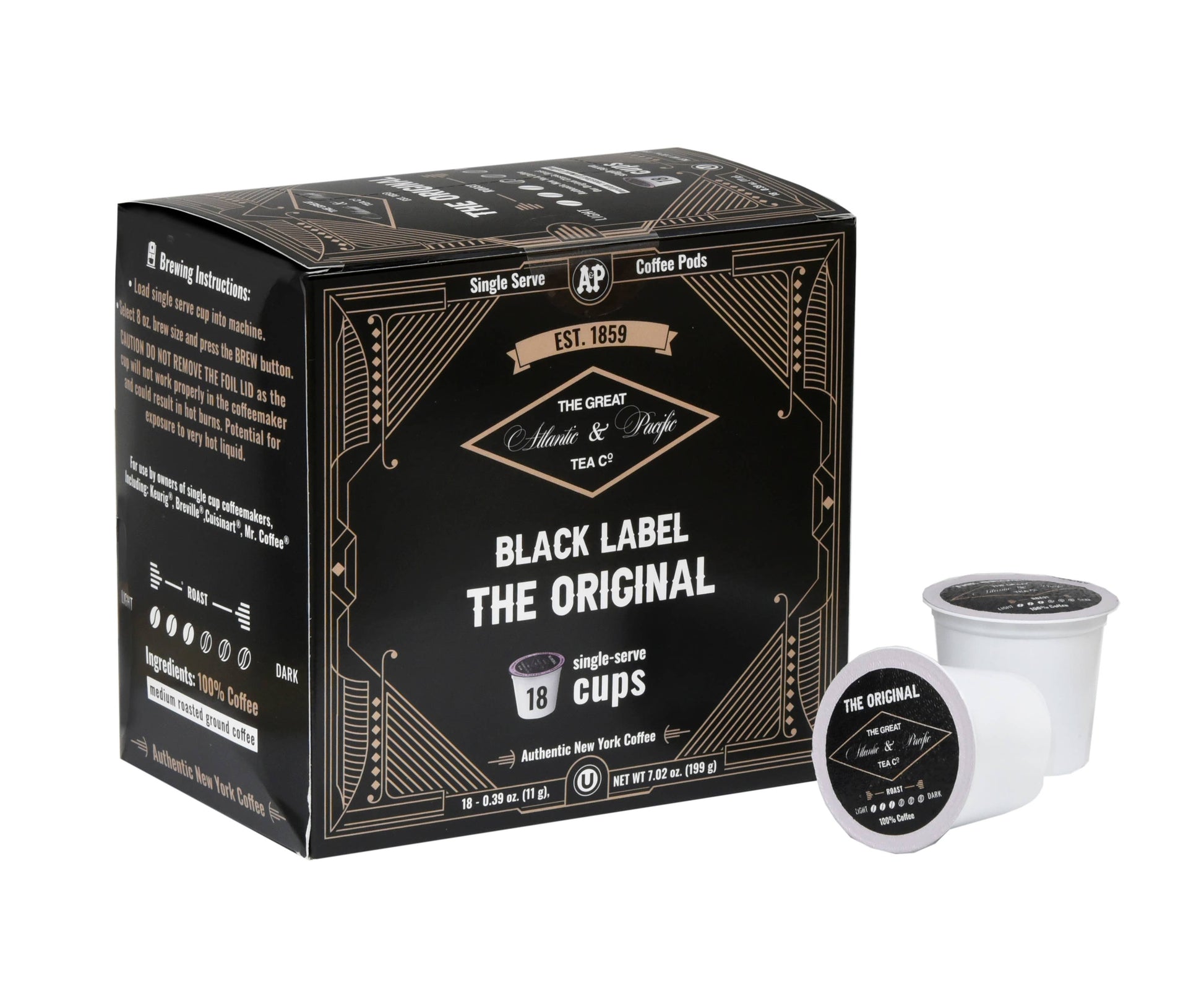 Atlantic & Pacific Tea Co Black Label K-Cups The Original 18 count single serve cups