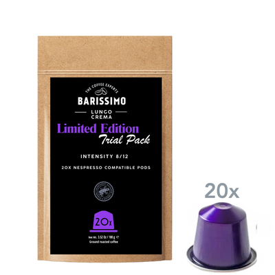 Barissimo Lungo Crema - 20 Pods - Limited Edition Trial Pack
