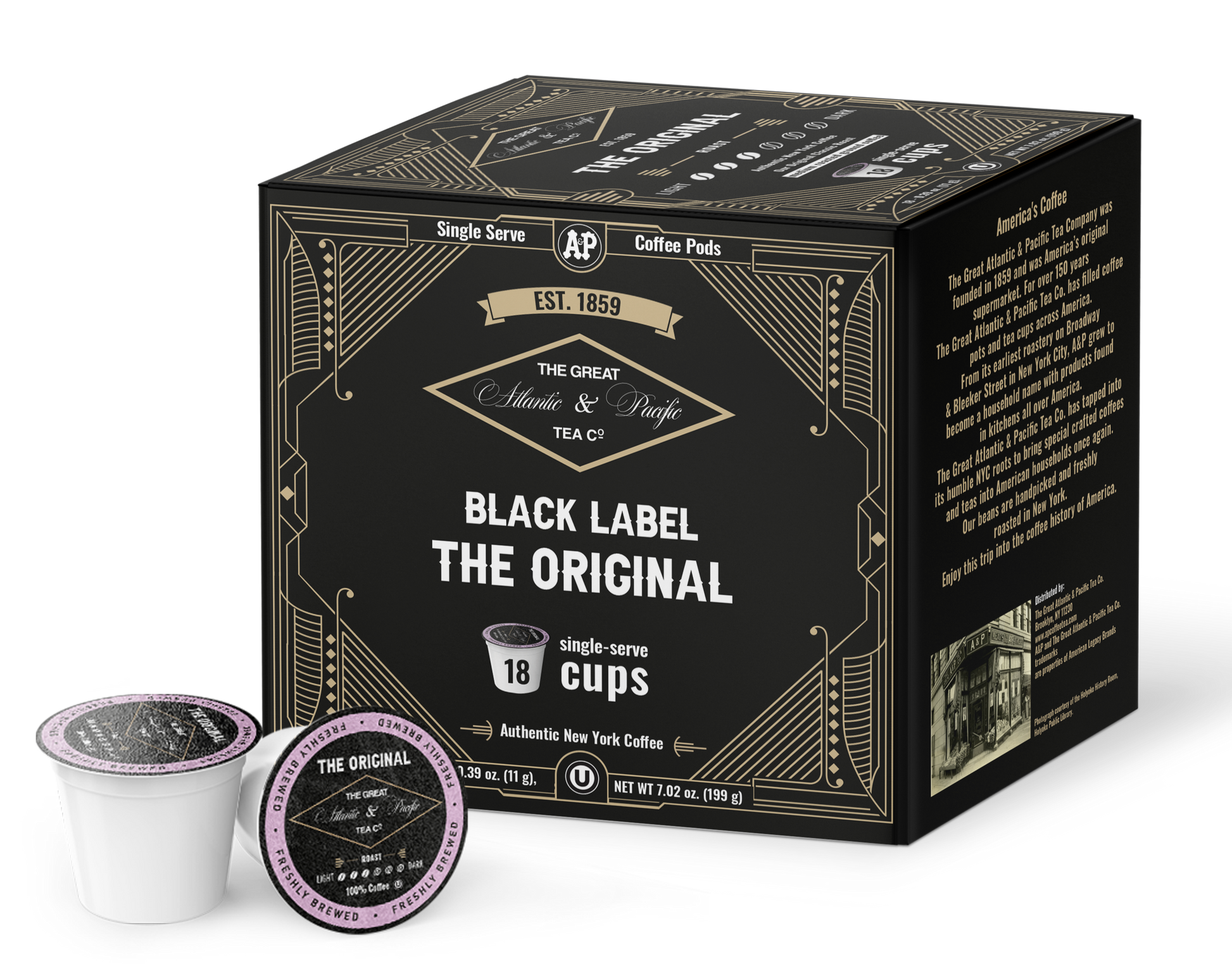 Black Label The Original K-Cups Keurig pods 18ct single serve