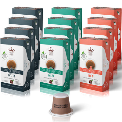 Glorybrew Espresso Bundle - 120 Compostable Pods ($.44/pod)