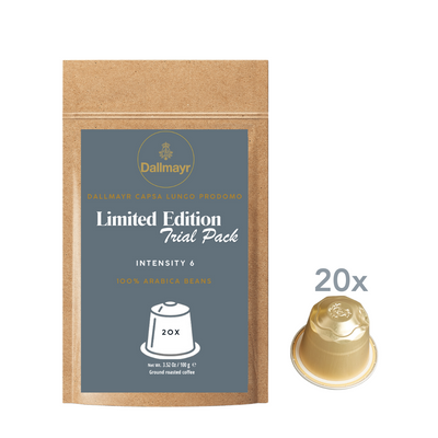 Dallmayr Capsa Lungo Prodomo - 20 Pods - Made in Germany - Limited Edition Trial Pack