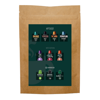 3-Brand Espresso Sampler Pack of 10 Blends - 20 Pods