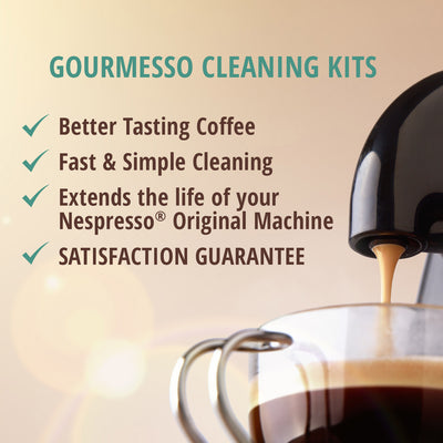 Nespresso Machine Cleaning Kit - Descaling Solution + 1 Cleaning Pod