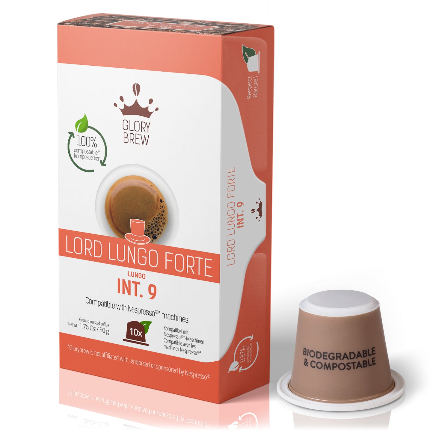Lord Lungo Forte - 10 Compostable Pods