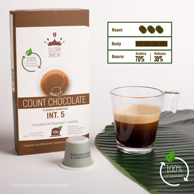 Glorybrew Nespresso Compostable Pods - Count Chocolate 10ct