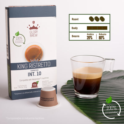 Glorybrew Nespresso Compostable Pods - King Ristretto 10ct