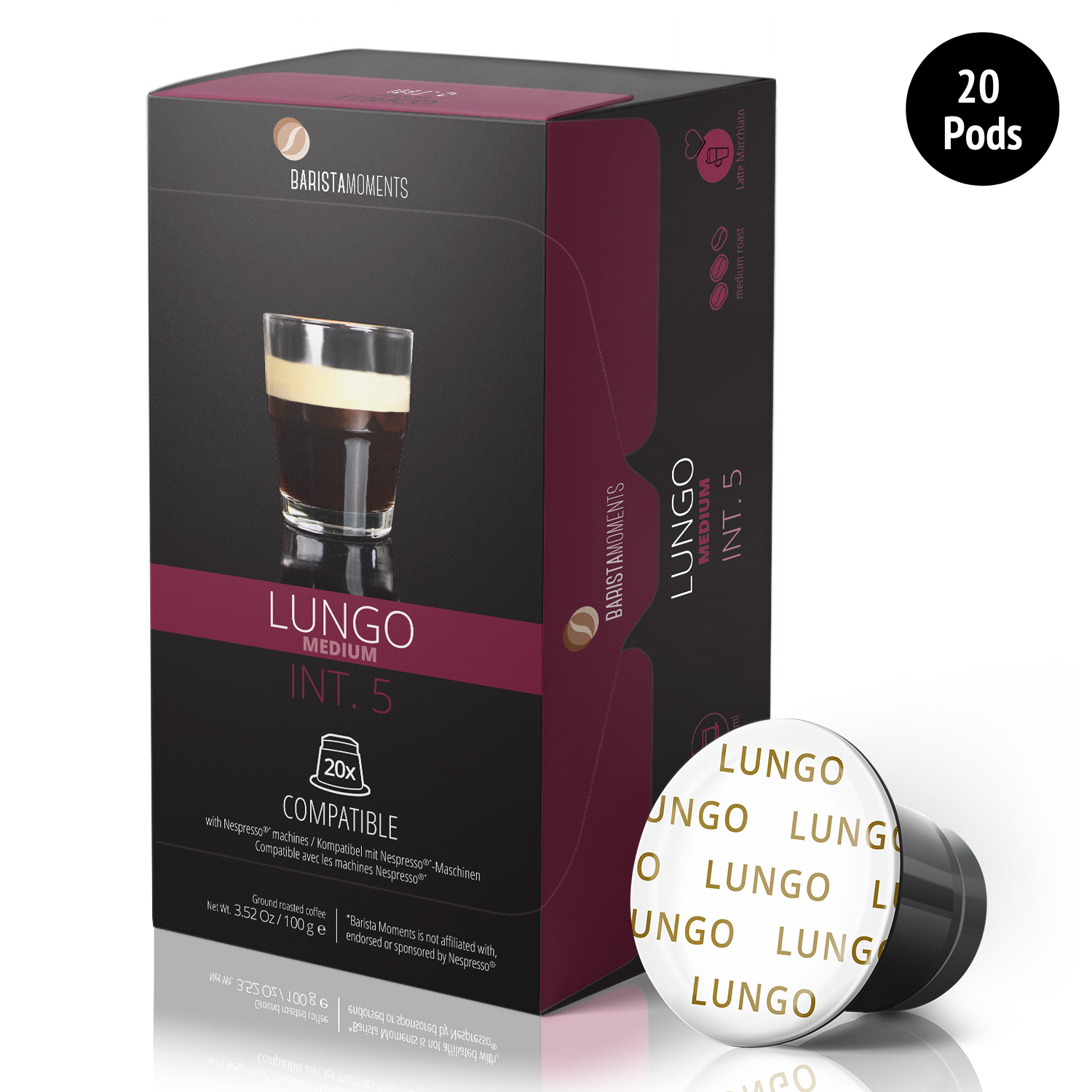 Nespresso lungo cheap pods