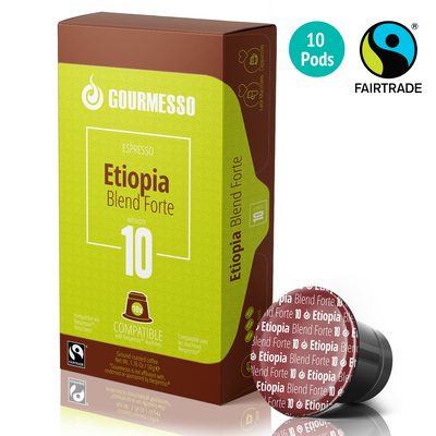 Gourmesso Etiopia Blend Forte - Fairtrade - 10 Pods