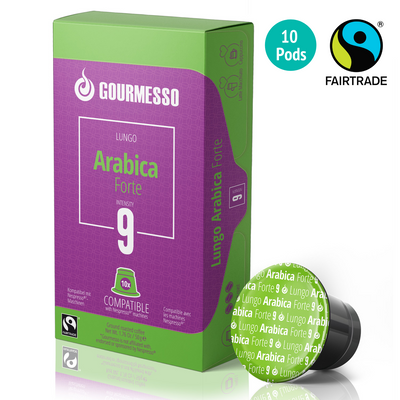 Gourmesso Lungo Arabica Forte - Fairtrade - 10 Pods