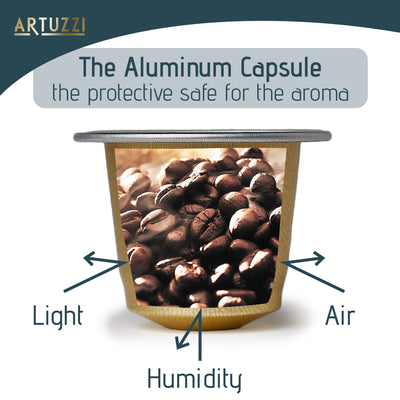 Artuzzi Perugia - Decaf Espresso - 20 Aluminum Pods