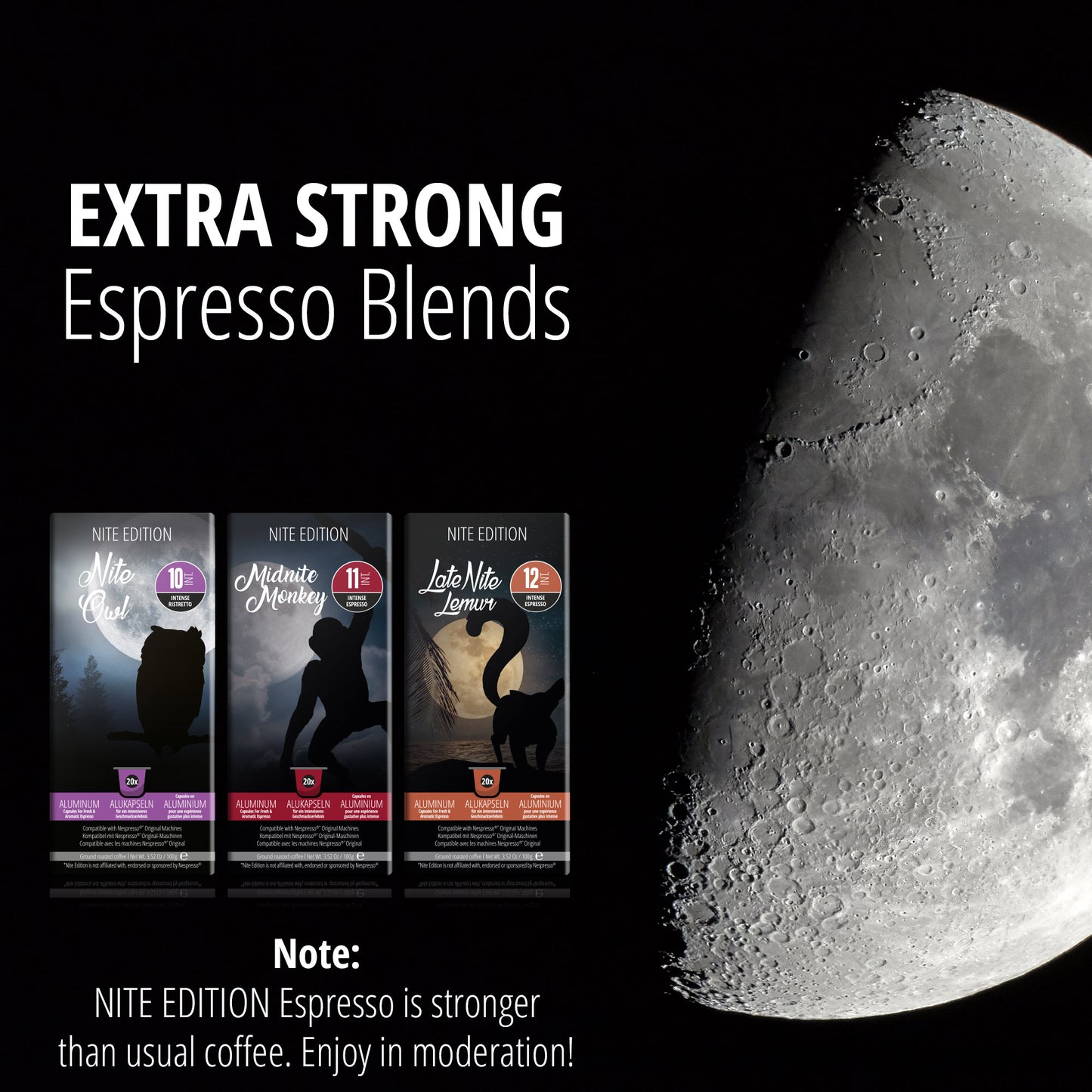Midnite Monkey - High Intensity Espresso - 20 Pods
