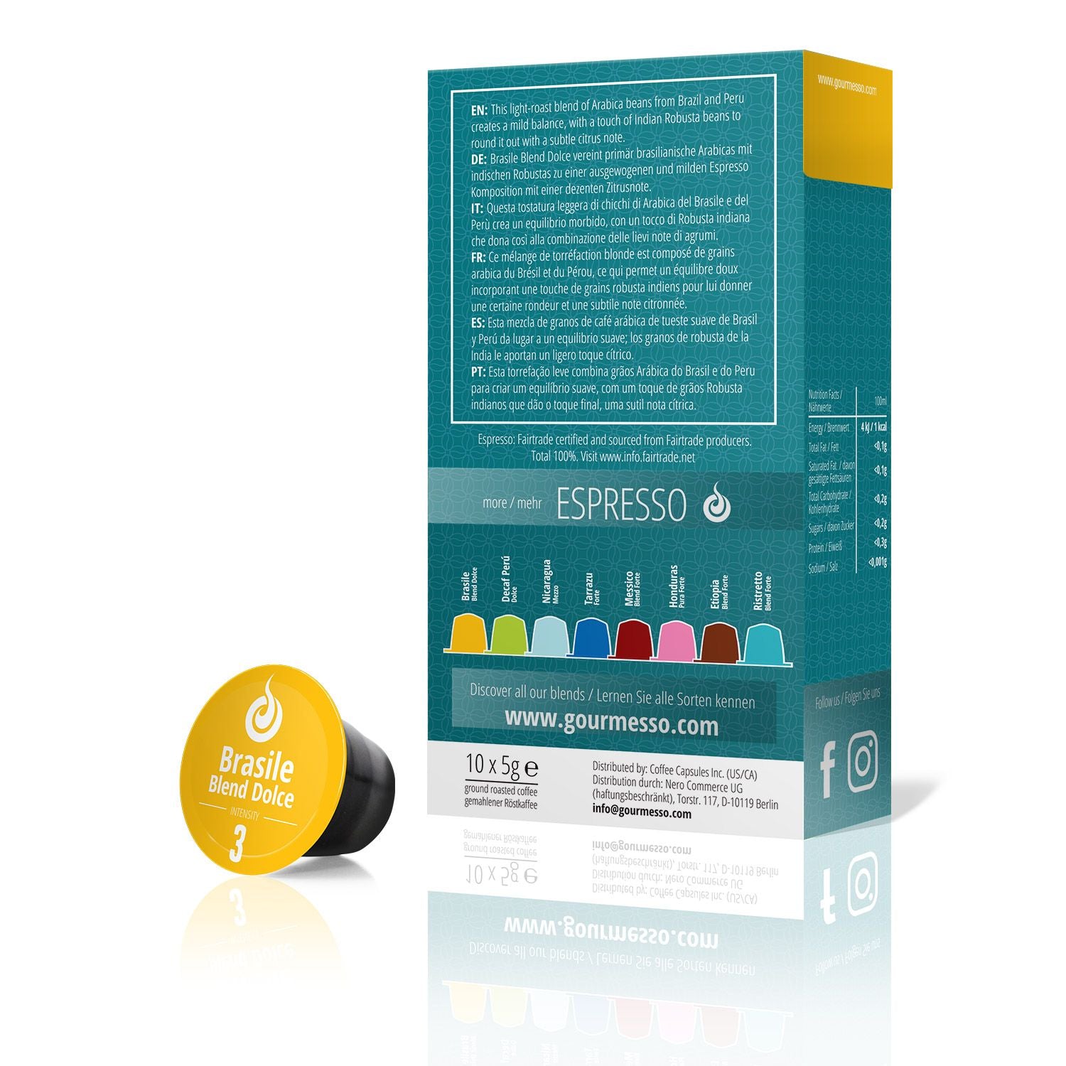 Chocolate Cioccolato Flavored Coffee Capsules For Nespresso, 50% OFF