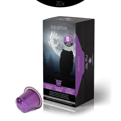 Nite Edition - Nite Owl Ristretto - High Intensity - 20 Aluminum Pods