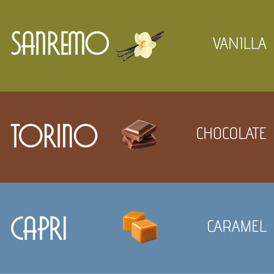 Artuzzi 60ct - Classic Flavors Vanilla, Chocolate, Caramel
