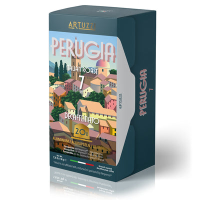 Artuzzi Perugia - Decaf Espresso - 20 Aluminum Pods