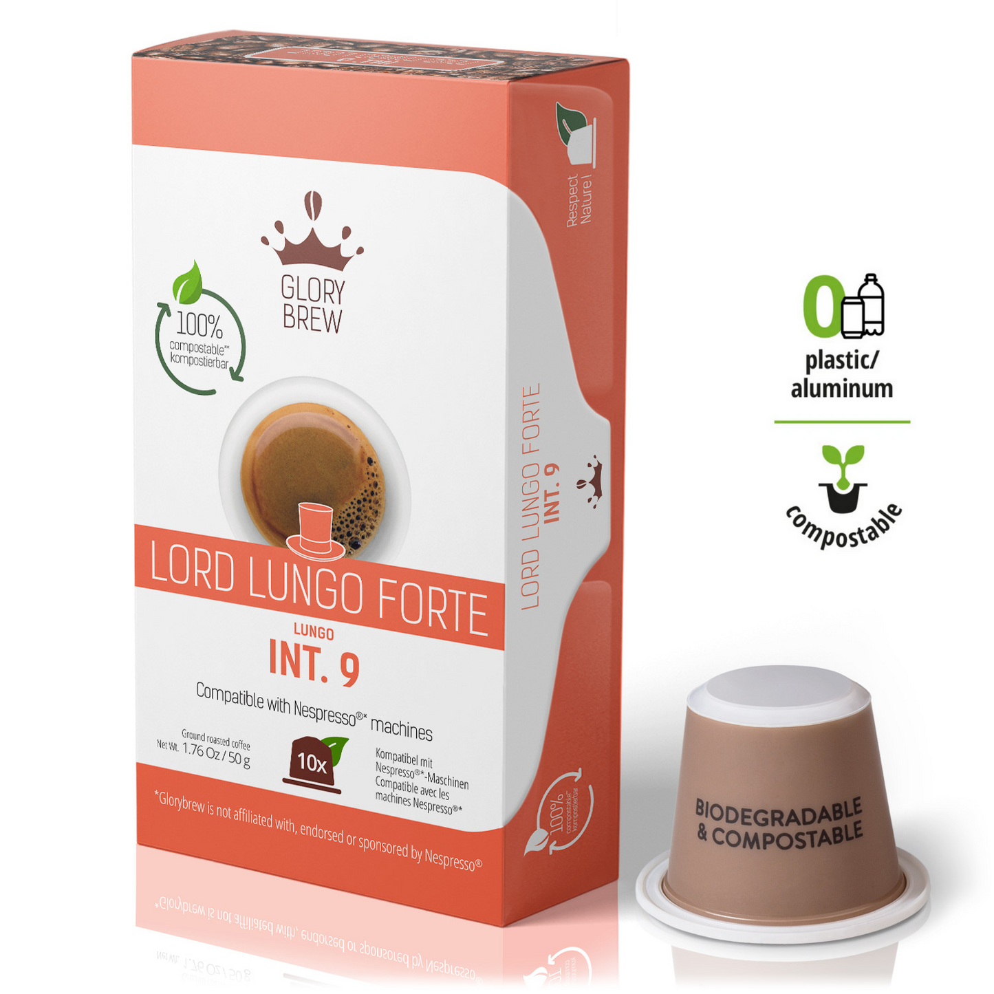 Lord Lungo Forte - 10 Compostable Pods