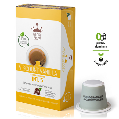 Glorybrew Nespresso Compostable Pods - Viscount Vanilla 10ct