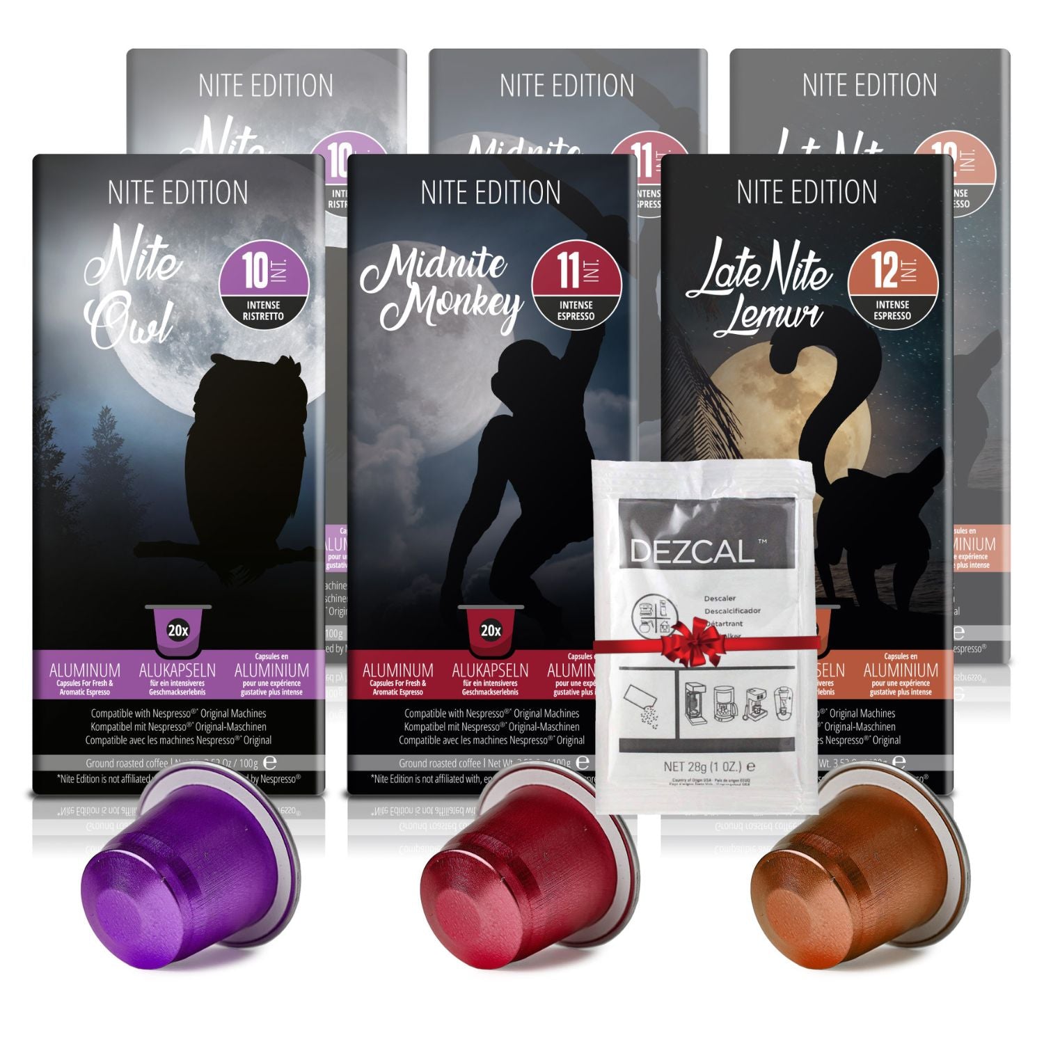 Nite Edition 120ct & Free Descaler - High Intensity - Aluminum Pods